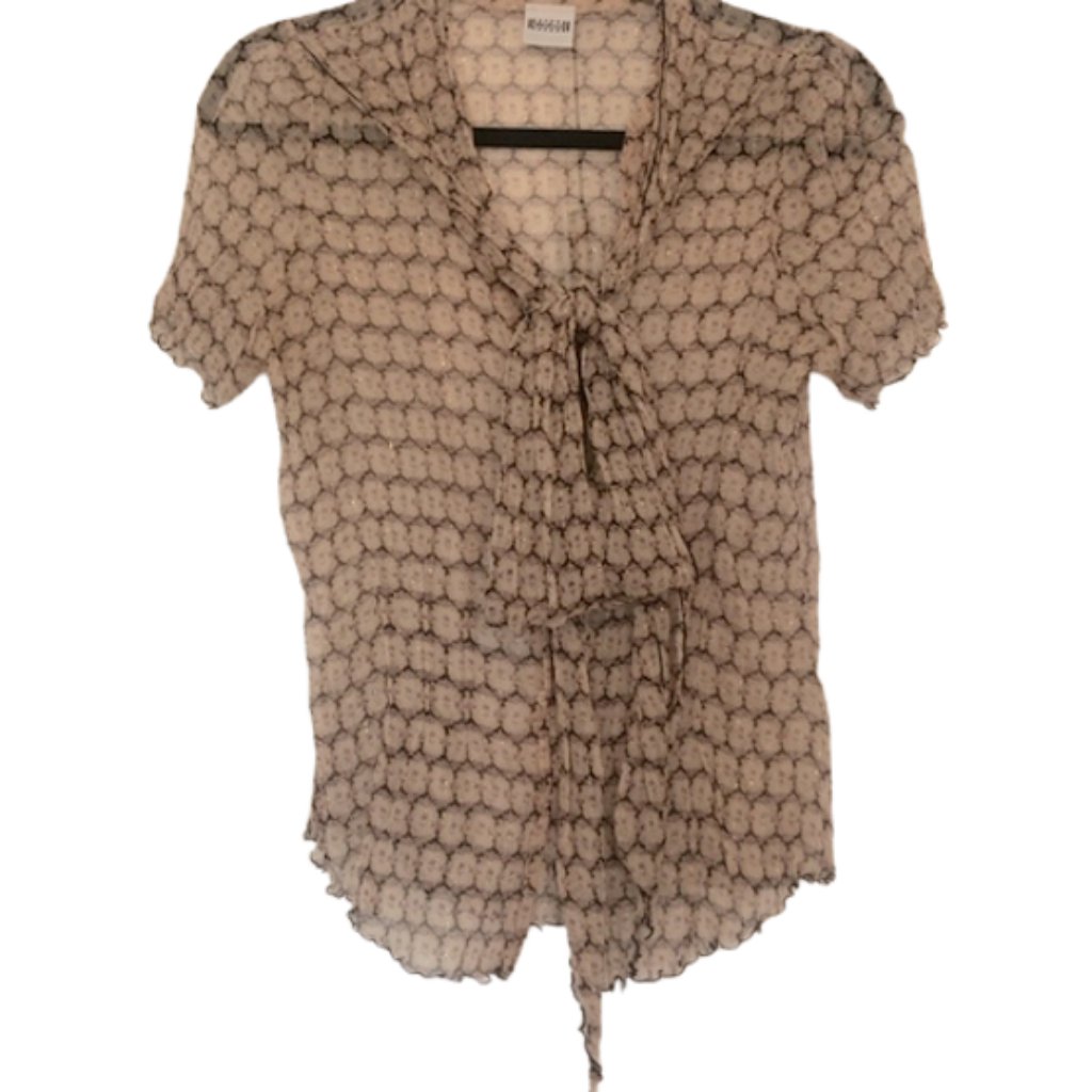 Wolford Silk Blend Floral Blouse Size: 10 00009 - 12 Nwot